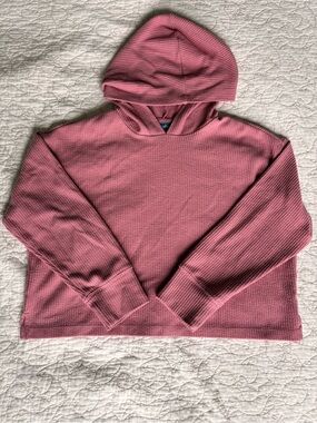 Old Navy Rose Pink Waffle Hoodie